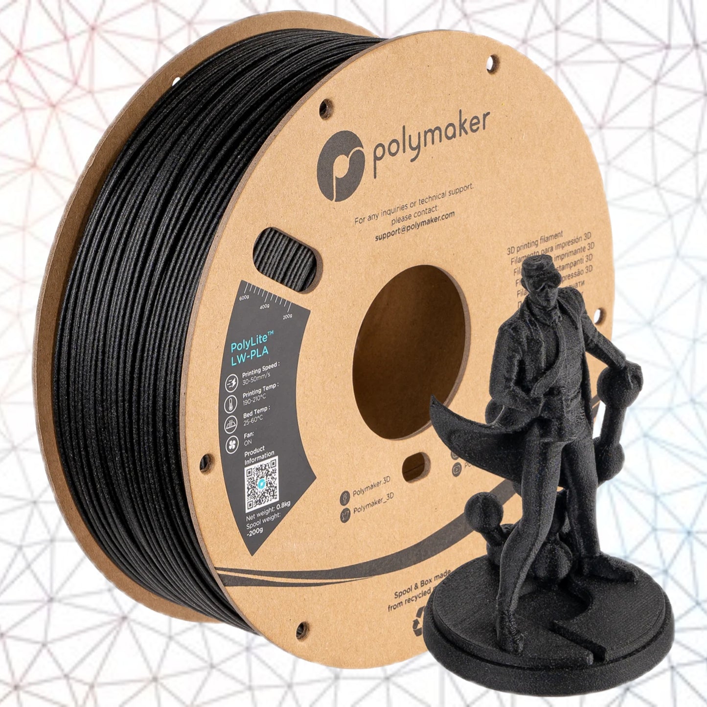 Polymaker 3D filament PolyLite LW-PLA