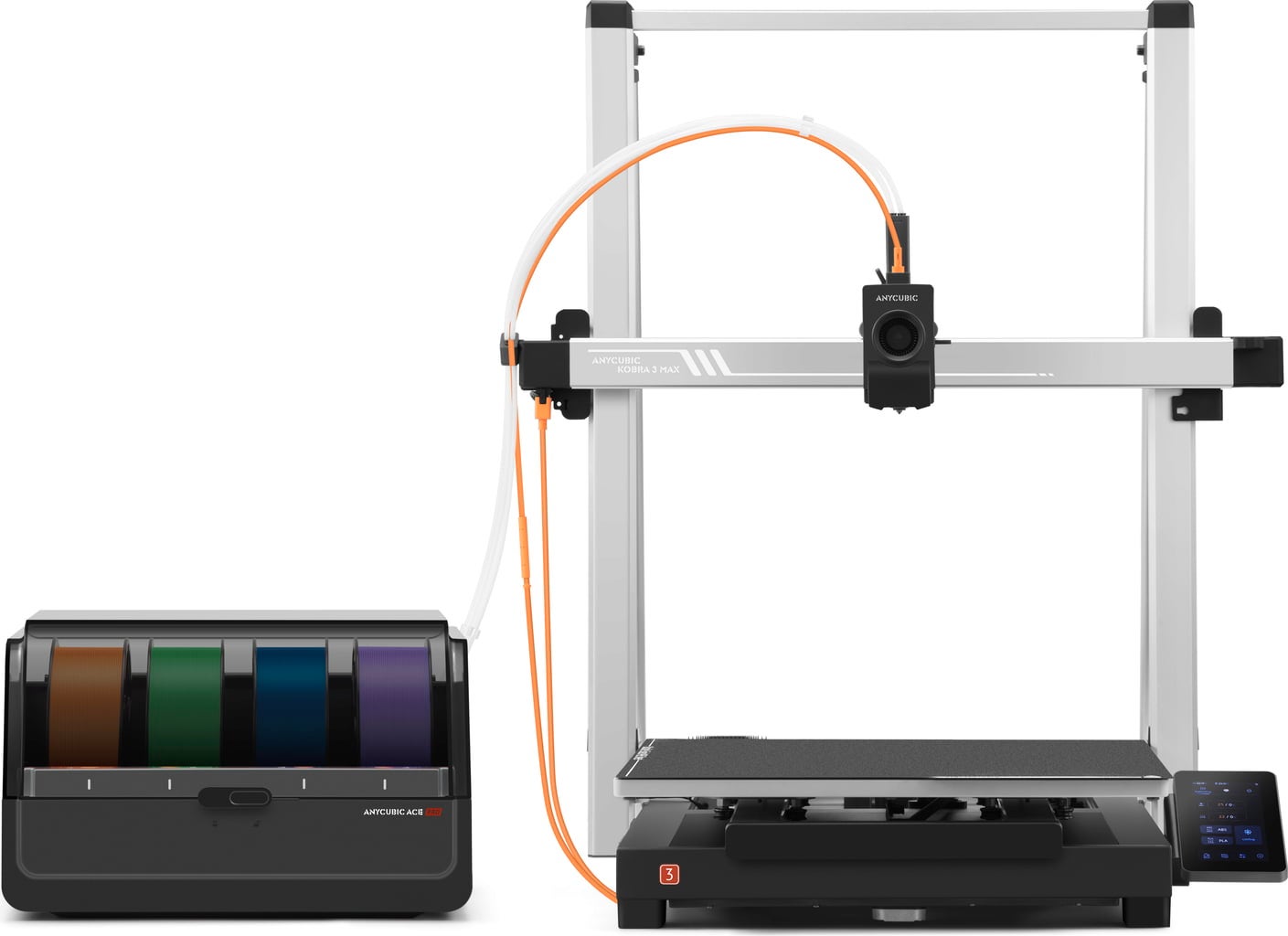 Anycubic Kobra 3 Max Combo – XXL 3D-printer met snelheid, precisie & multi-color printing
