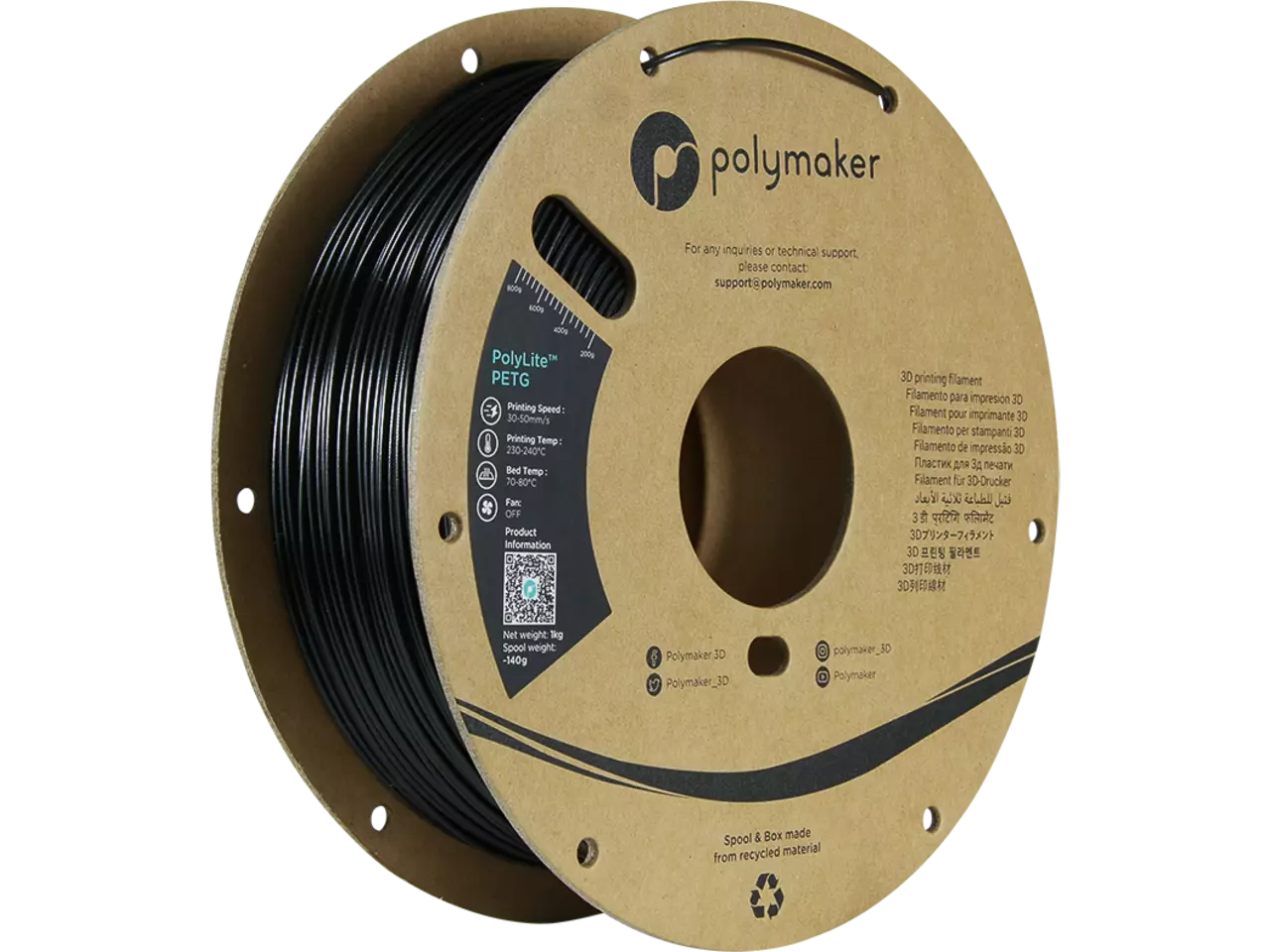 Polymaker Polylite PETG 3D Filament 1,75mm 1kg