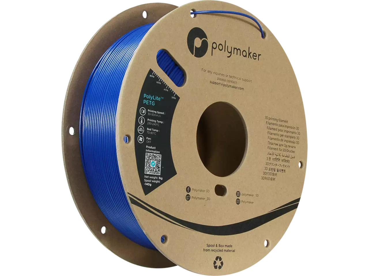 Polymaker Polylite PETG 3D Filament 1,75mm 1kg