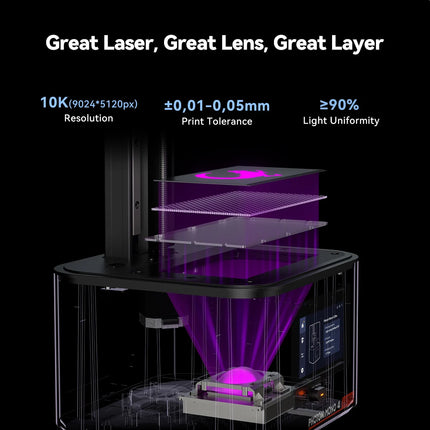 Anycubic Photon Mono 4 Ultra 10K Resin 3D Printer – 7" LCD, 120mm/h
