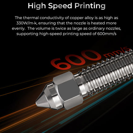 Creality Ender 3 V3 KE High Flow Nozzle Set - 0.4mm / 0.6mm / 0.8mm