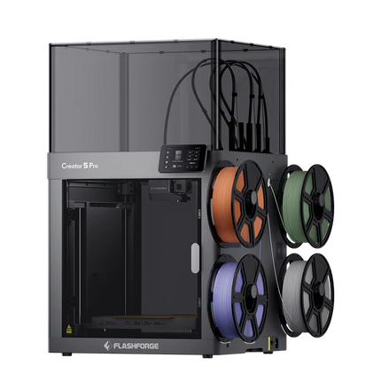Flashforge Creator 5 Pro - 4-Toolhead Multi-Color 3D Printer - 600mm/s - Verwarmde Kamer