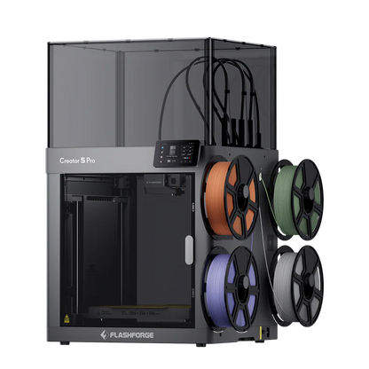 Flashforge Creator 5 Pro - 4-Toolhead Multi-Color 3D Printer - 600mm/s - Verwarmde Kamer