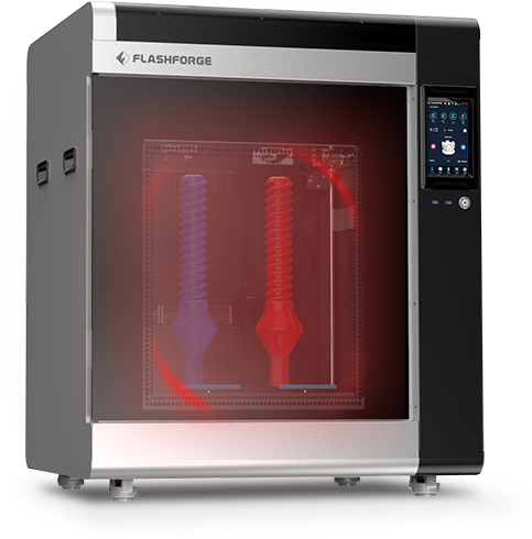 Flashforge Creator 4 - Industriële 3D Printer met IDEX Dual Extrusie - Verwarmde Kamer - 400x350x500mm