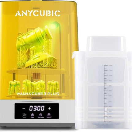 Anycubic Wash & Cure 3 Plus – 2-in-1 Resin Was- en Uithardingsstation – Extra Groot Formaat – Automatische Reiniging & 360° Curing – Voor Resin 3D Prints – Veilig & Stil – Tijd- en Werkbesparend