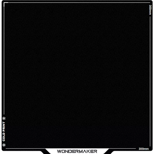 WonderMaker Cold Plate 300x300mm voor ZR 3D Printer