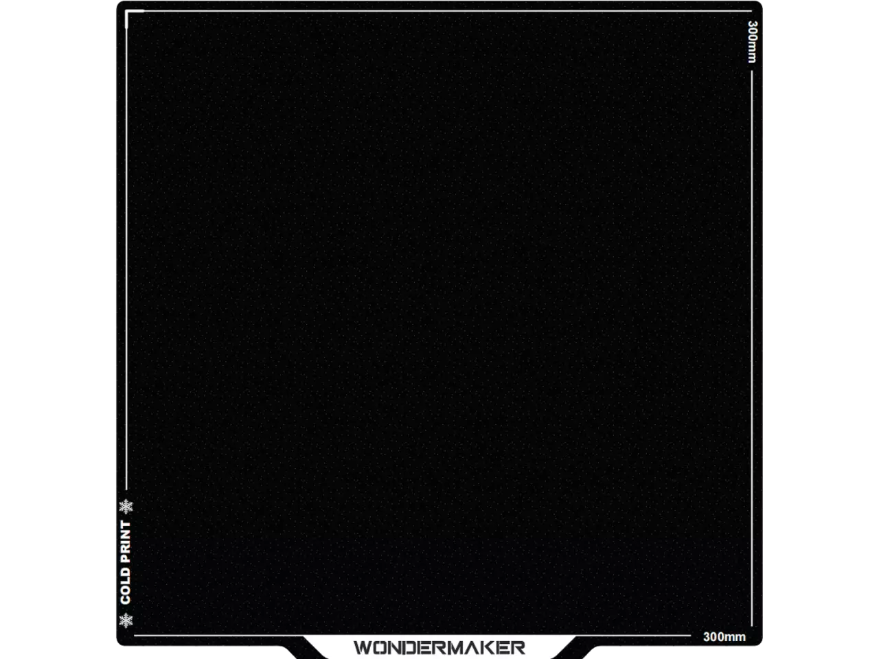 WonderMaker Cold Plate 300x300mm voor ZR 3D Printer