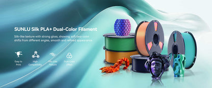 SUNLU PLA+ Silk Dual Color Filament 1,75mm – 1kg