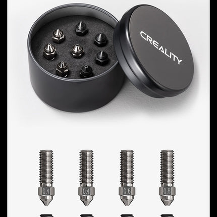 Creality Ender 3 V3 KE High Flow Nozzle Set - 0.4mm / 0.6mm / 0.8mm