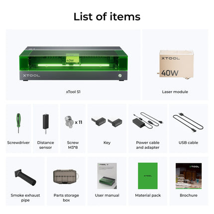 xTool S1 - 20W Laser engraver & cutter