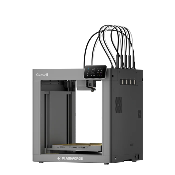 Flashforge Creator 5 - 3D Printer met 4 Toolheads - Multicolor & Multi-Material - 600mm/s