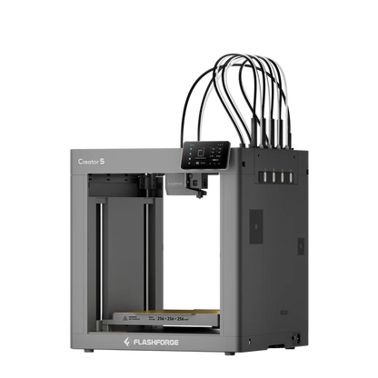 Flashforge Creator 5 - 3D Printer met 4 Toolheads - Multicolor & Multi-Material - 600mm/s