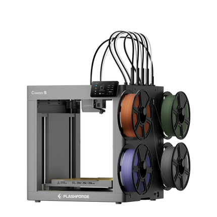 Flashforge Creator 5 - 3D Printer met 4 Toolheads - Multicolor & Multi-Material - 600mm/s