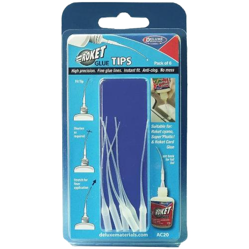 Deluxe Materials Roket Glue Tips – Precisie Applicatortips voor Secondelijm