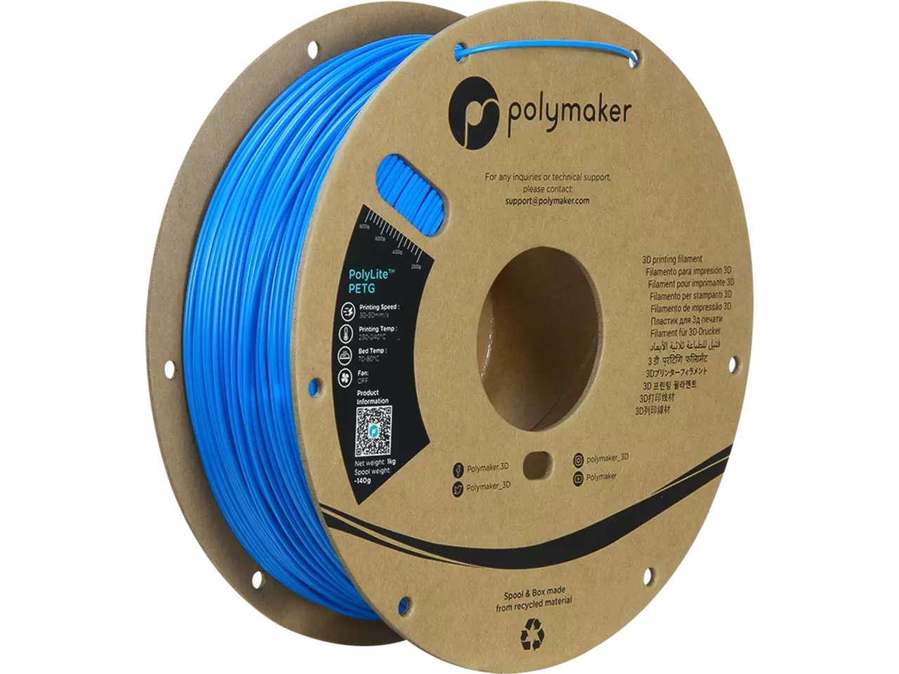 Polymaker Polylite PETG 3D Filament 1,75mm 1kg