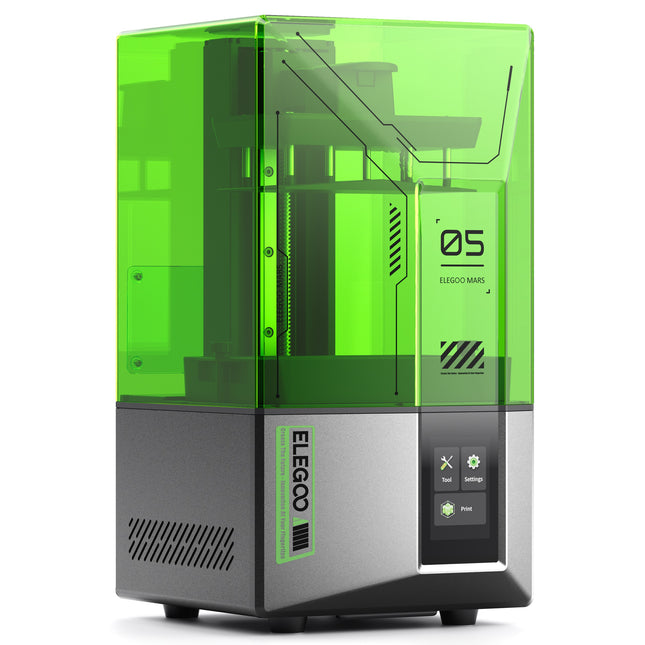 ELEGOO Mars 5 – 6,6" 4K Mono LCD Resin 3D Printer met Auto-Leveling