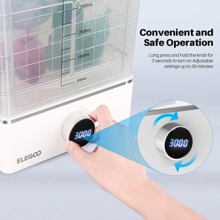 Elegoo Mercury XS Wash & Cure Bundle – Was- en Uithardstation voor Resin 3D Printers, 7000ml, met Handlamp
