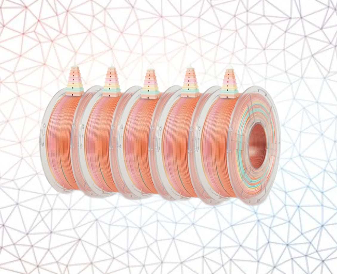 JAYO Filament 3D SOIE PLA+ Arc-en-ciel