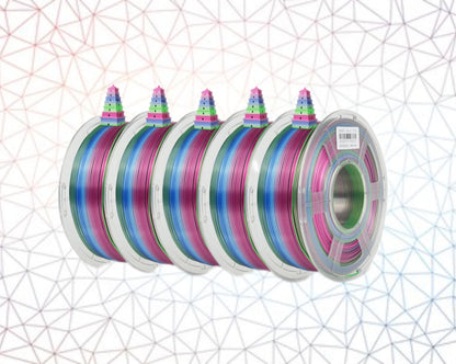 JAYO Filament 3D SOIE PLA+ Arc-en-ciel