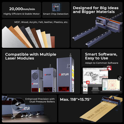 Ortur F10 Conveyor Laser Engraver & Cutter