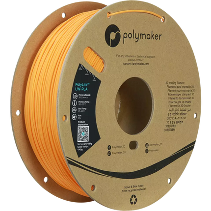 Polymaker PolyLite LW-PLA 3D filament 1.75mm 800gr