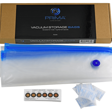 PrimaCreator Filament Storage Bags (5-pack) – Vochtbestendige Vacuümzakken voor Filament Opslag