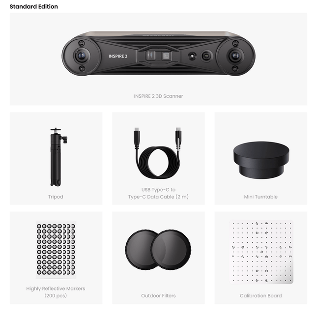 Revopoint INSPIRE 2 3D scanner