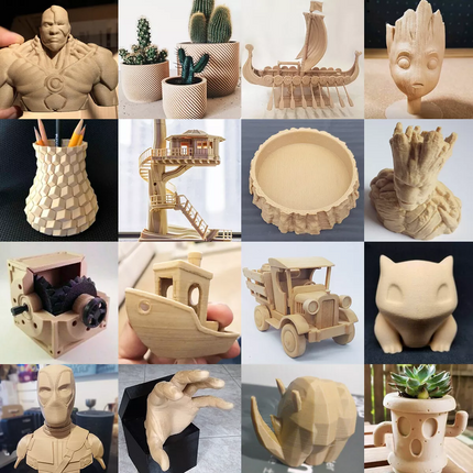 Sunlu 3D filament PLA Wood/ hout 1.75mm 1kg