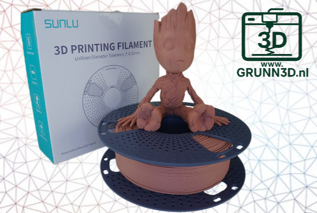Sunlu 3D filament PLA Wood/ hout 1.75mm 1kg