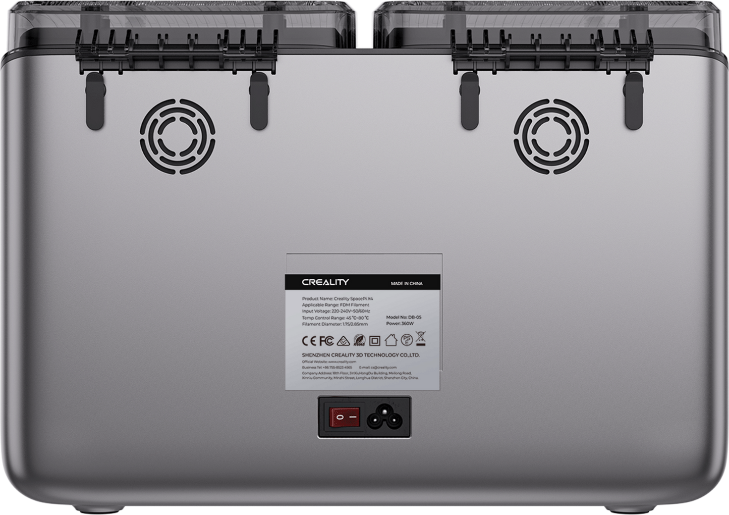 Creality Space Pi X4 Filament Droger