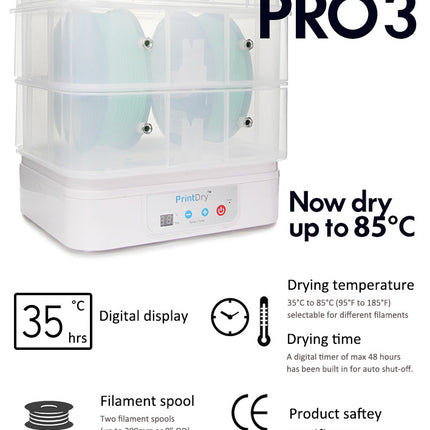 PrintDry PRO3 filament droger