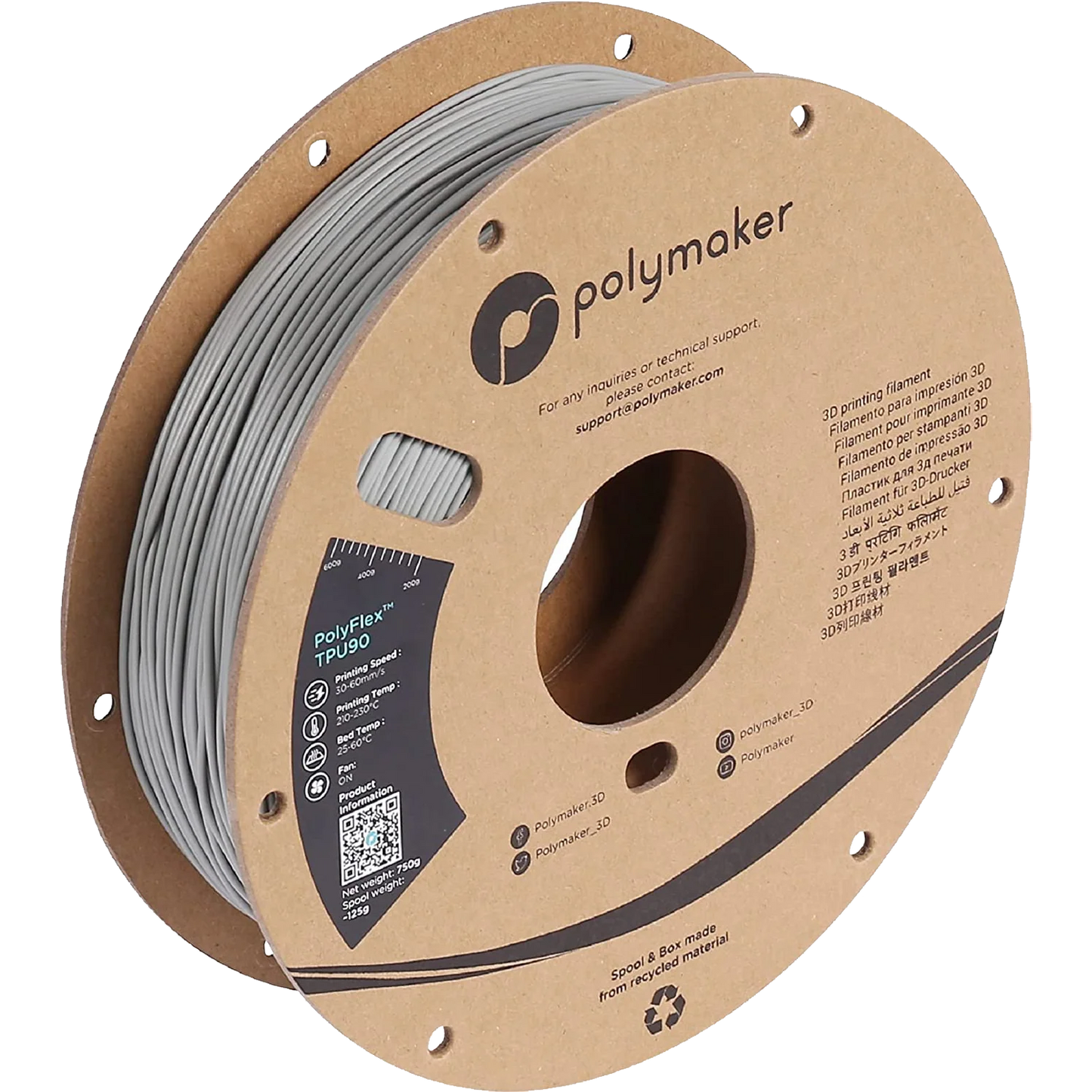 Polymaker Polyflex TPU 90A 1,75mm 0,75kg