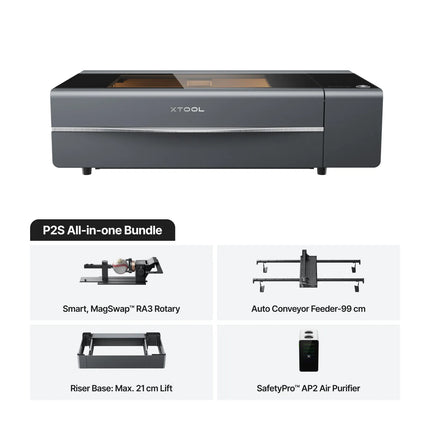 xTool P2S 55W - CO2 Desktop Laser Cutter Class 4