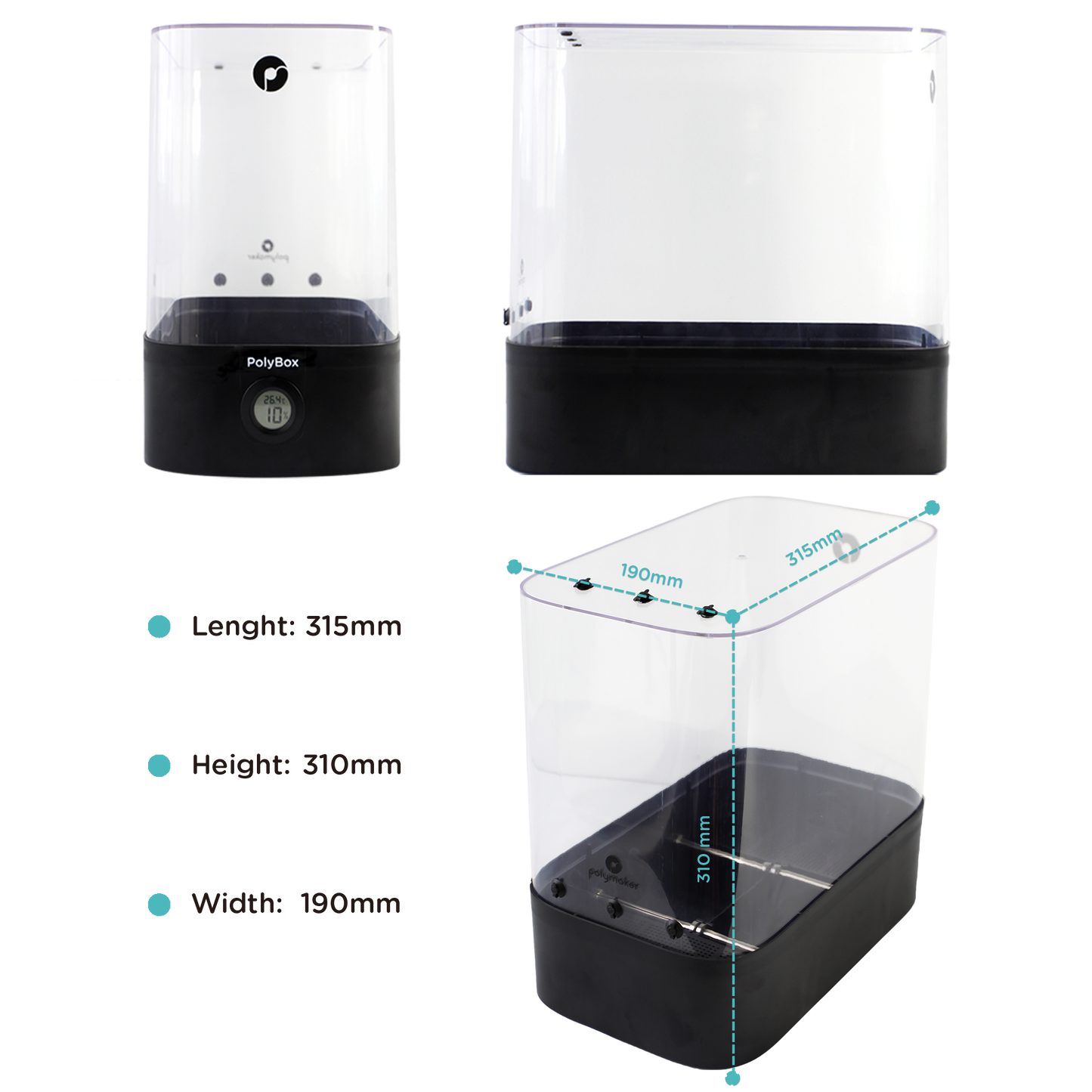 Polymaker PolyBox™ – 3D Filament Droogbox (2 Rollen)