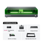 20 Watt / Deluxe Bundle - Machine + Riserbase (Class I version) + RA2 Pro + Air Assist + Honeycomb Panel